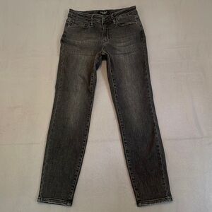 Judy Blue Jeans Womens 5 Black Handsand Boyfriend Mid Rise Straight 88130